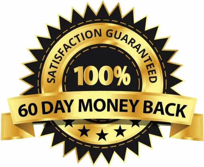 60-Day Money Back Guarantee seal
